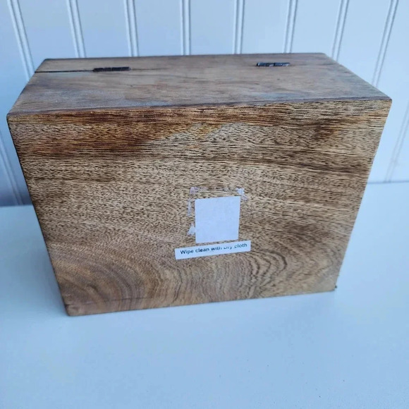 Wooden Box Home Picture Trinket Jewlery Storage Box 9"x7"×4" - Picture 8 of 8